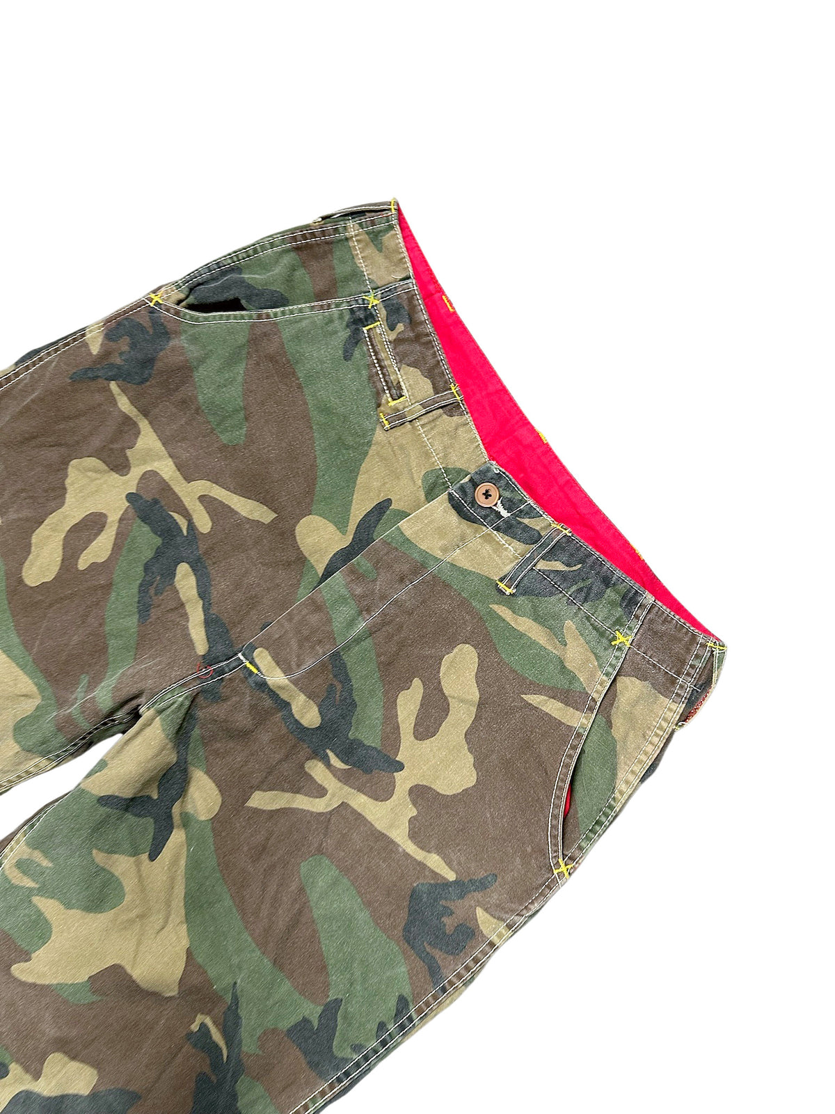 Vintage Evisu Y2K Baggy Cargohose (S) – Detailaufnahme 1