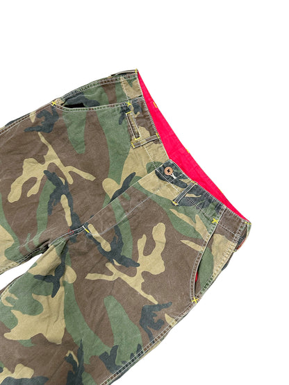 Vintage Evisu Y2K Baggy Cargohose (S) – Detailaufnahme 1