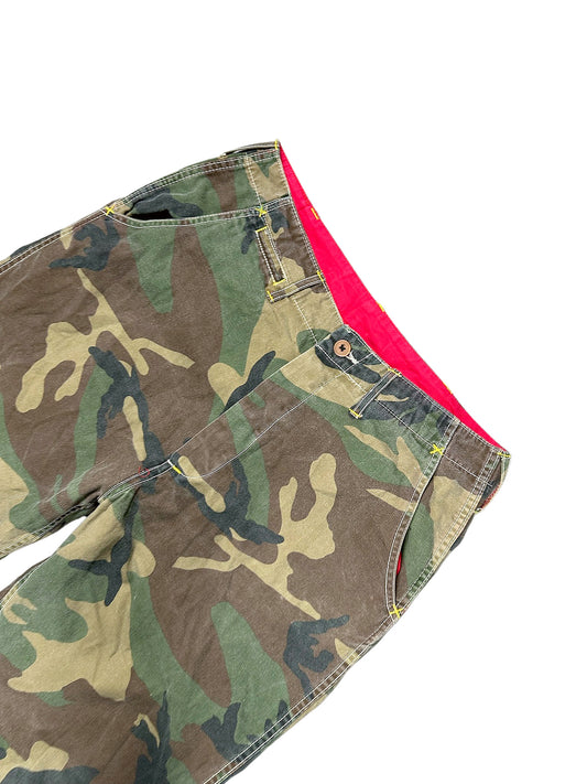 Vintage Evisu Y2K Baggy Cargohose (S) – Detailaufnahme 1