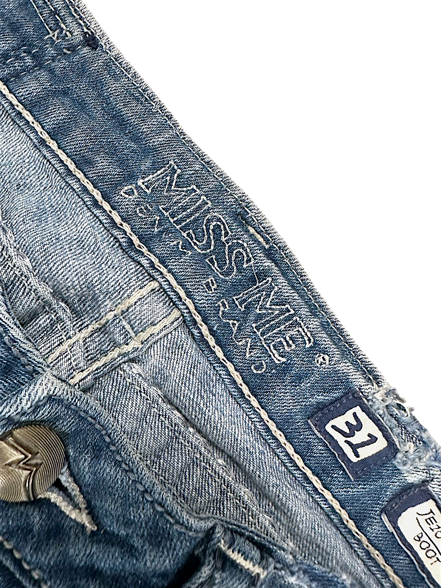 Vintage Miss Me Y2K Bootcut / Flared Damenjeans (XL)