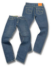 Vintage Evisu Y2K Straight Leg Jeans (M) – Vorder- und Rückansicht