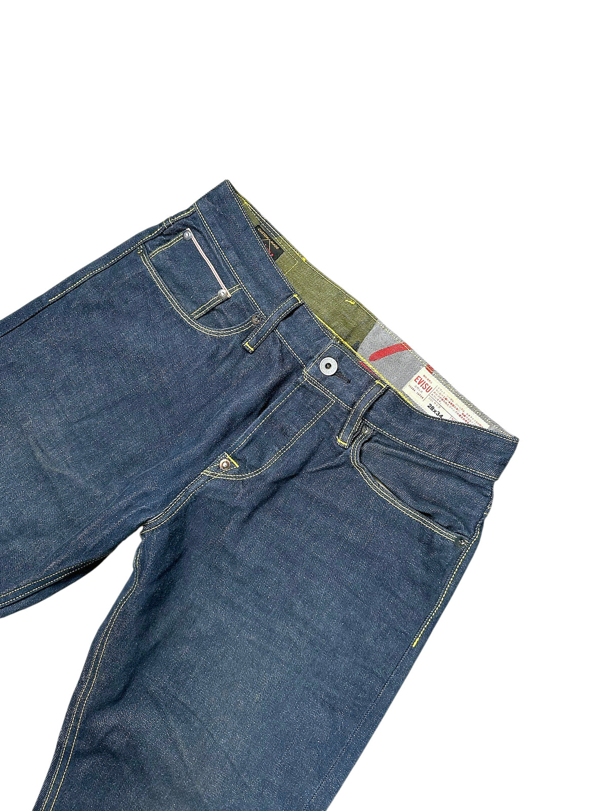 Vintage Evisu Y2K Straight Leg Jeans (M) – Detailaufnahme 2