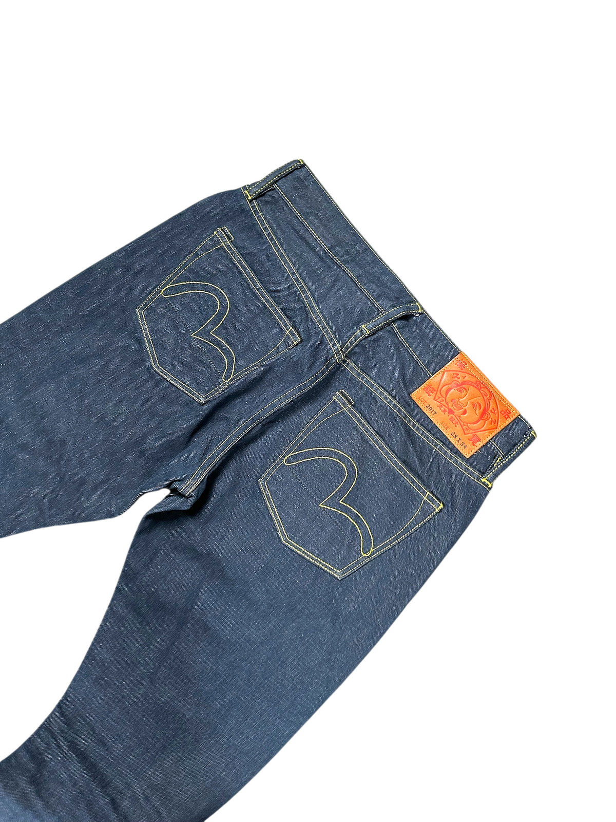 Vintage Evisu Y2K Straight Leg Jeans (M) – Detailaufnahme 3