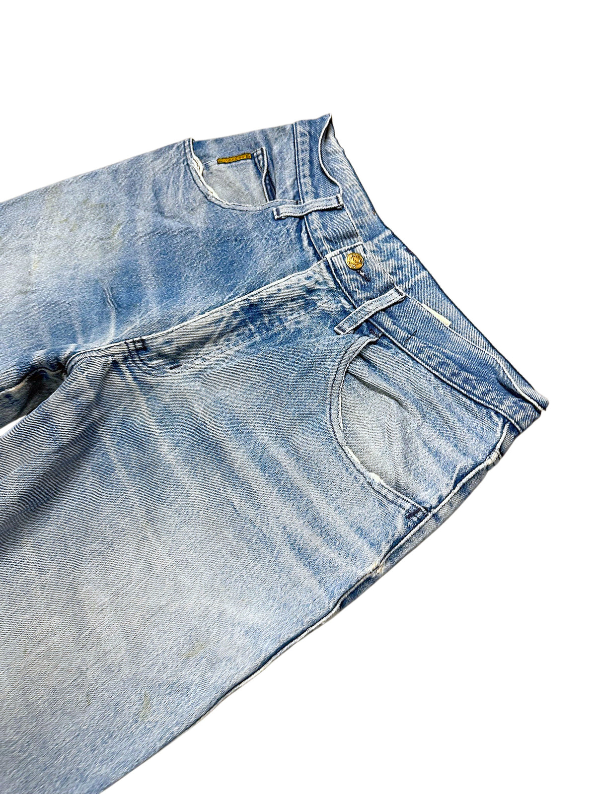 Vintage Armani Y2K Straight Leg Jeans (L) – Detailaufnahme 1