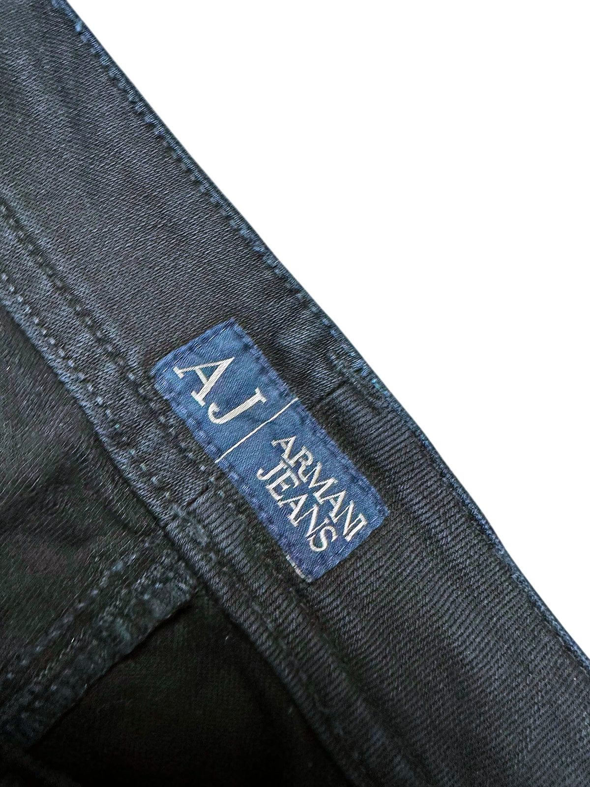 Vintage Armani Straight Leg Jeans (M) – Detailaufnahme 2