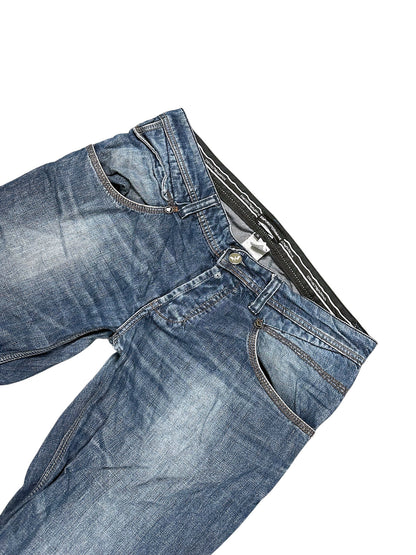 Vintage Emporio Armani Y2K Straight Leg Jeans (M) – Detailaufnahme 3