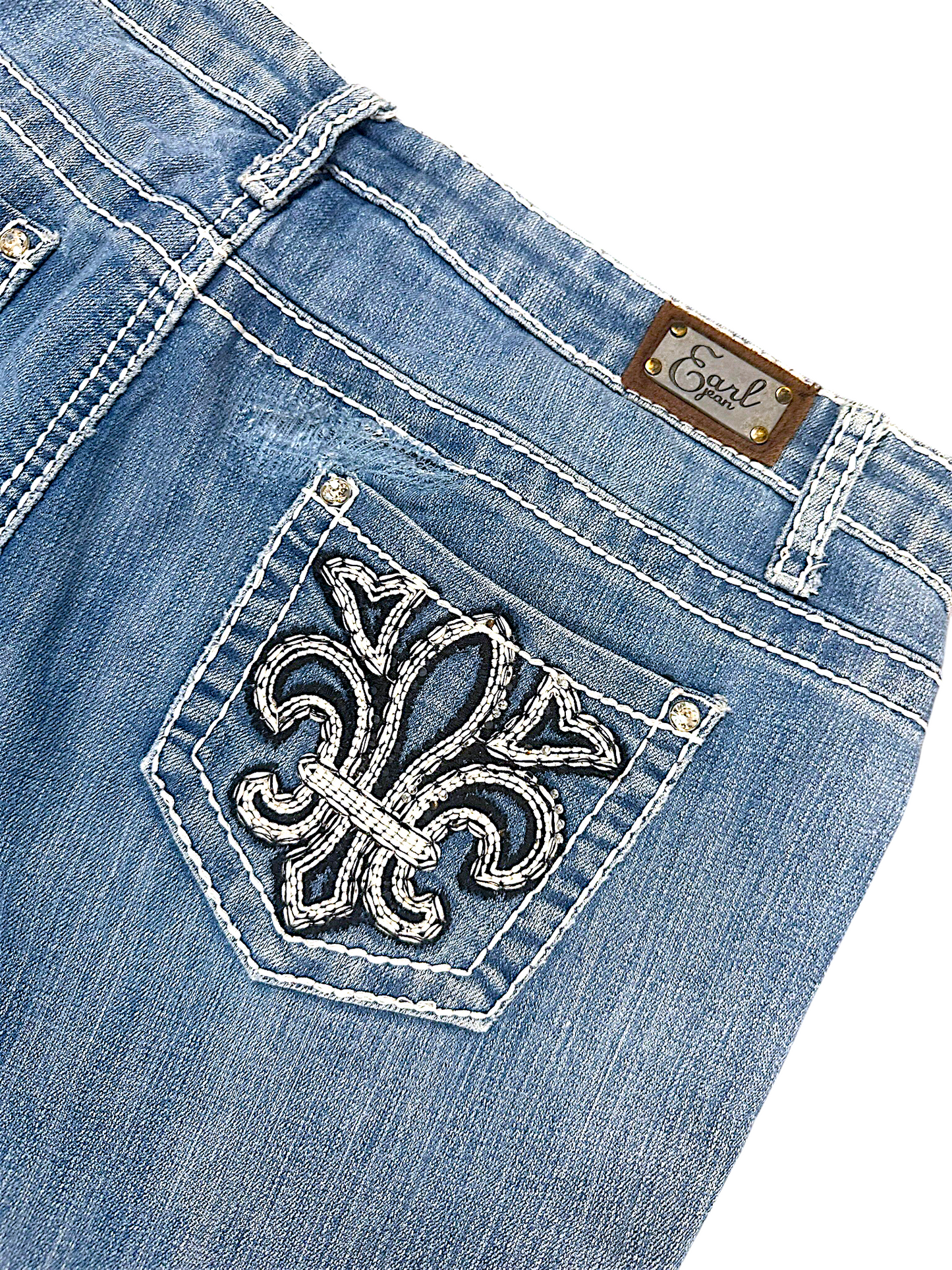 Vintage Earl Jean Y2K Straight Leg Jeans (S)