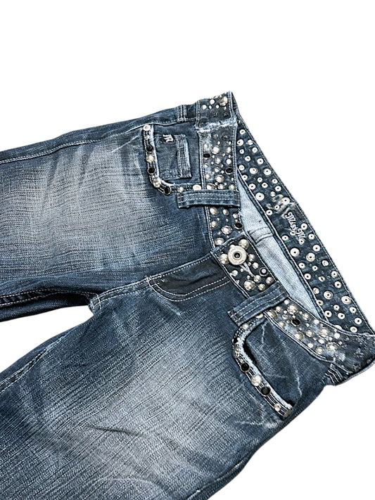Vintage Miss Me Y2K Low Waist Bootcut / Flared Damenjeans (M)