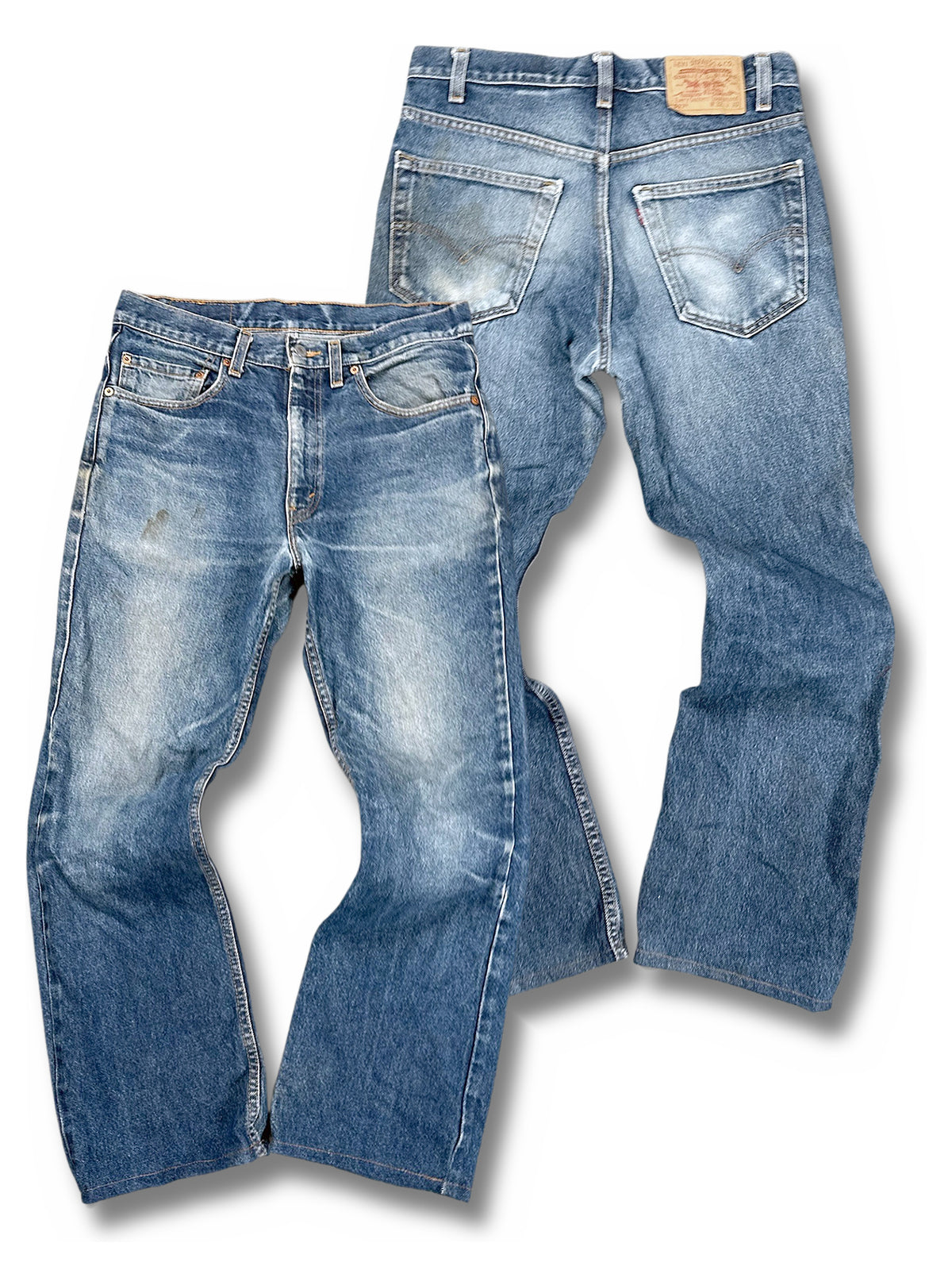 Vintage Levi’s Flared Jeans „517 Bootcut“ (S) – Vorder- und Rückansicht