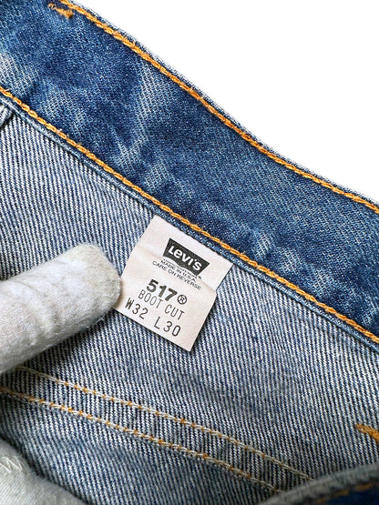 Vintage Levi’s Flared Jeans „517 Bootcut“ (S) – Detailaufnahme 3