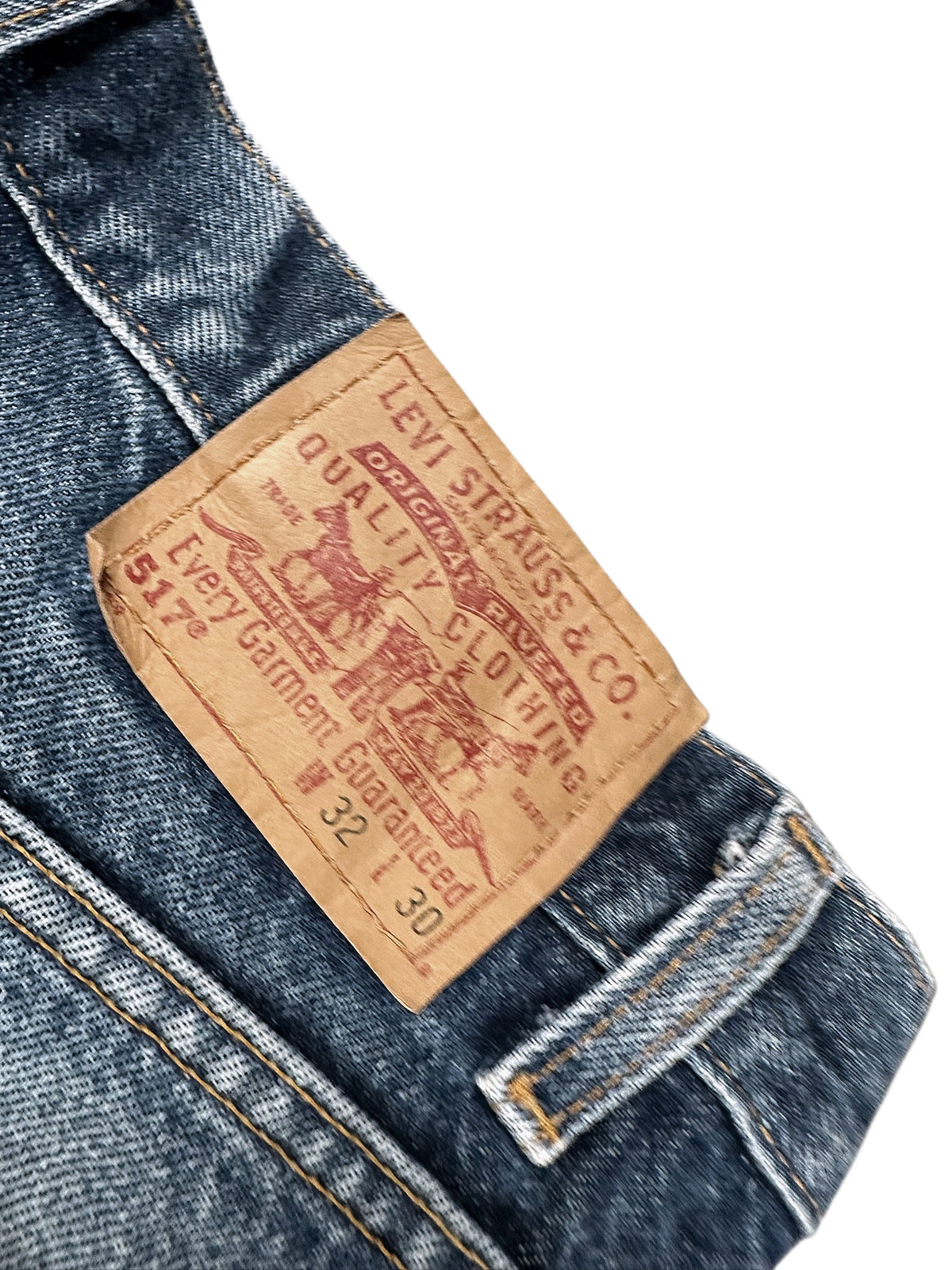 Vintage Levi’s Flared Jeans „517 Bootcut“ (S) – Detailaufnahme 5