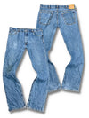 Vintage Levi’s Flared Jeans „517 Bootcut“ (XL) – Vorder- und Rückansicht