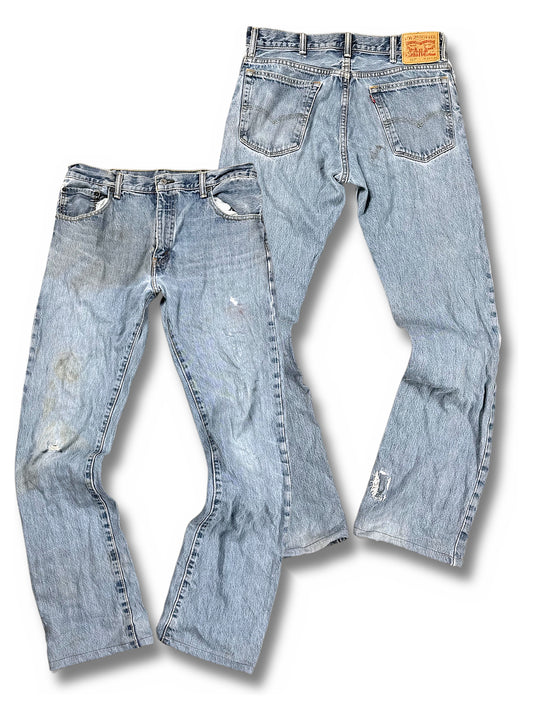 Vintage Levi’s Flared Jeans „517 Bootcut“ (L) – Vorder- und Rückansicht