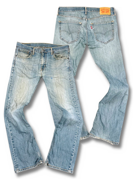 Vintage Levi’s Y2K Flared Jeans „527 Bootcut“ (S) – Vorder- und Rückansicht