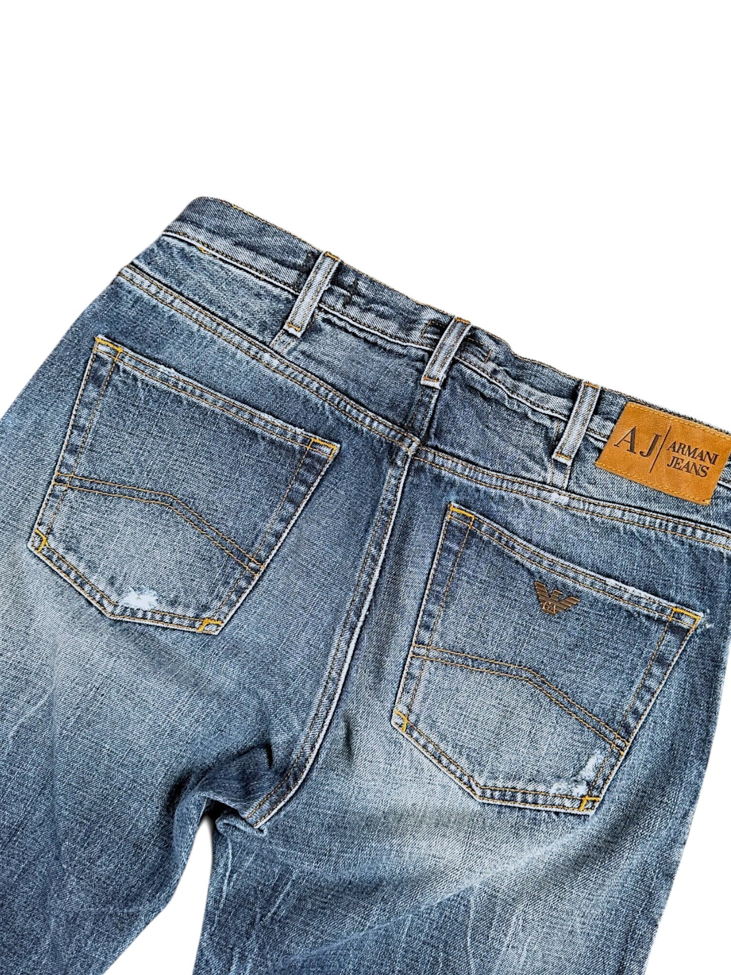 Vintage Armani Y2K Straight Leg Jeans (S)