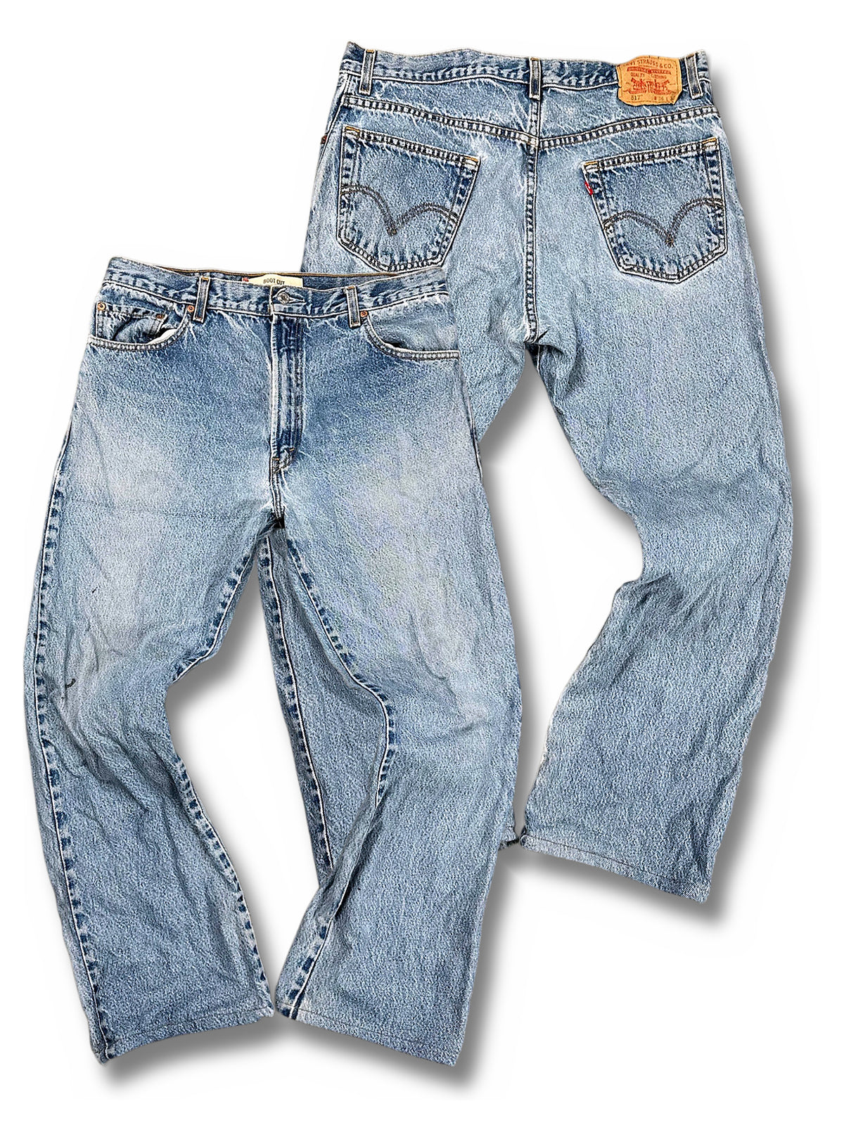 Vintage Levi’s Flared Jeans „517 Bootcut“ (M) – Vorder- und Rückansicht