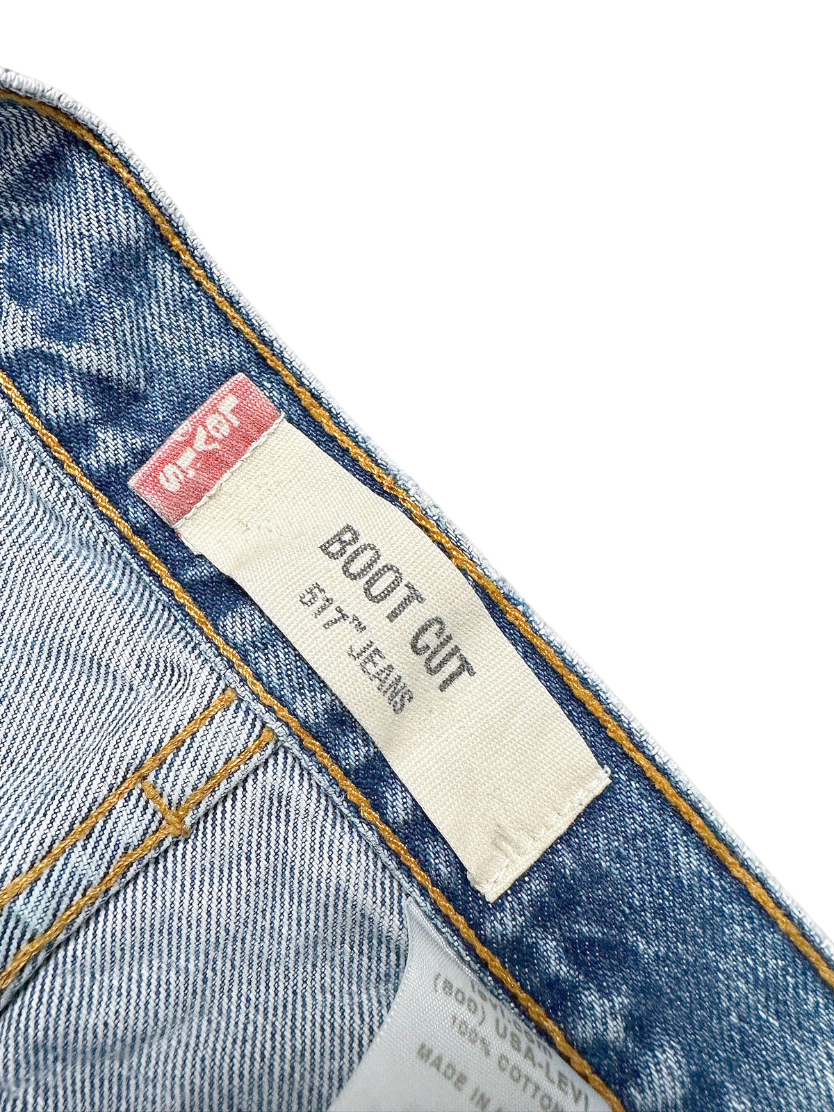 Vintage Levi’s Flared Jeans „517 Bootcut“ (M) – Detailaufnahme 2