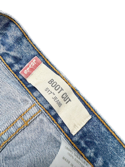 Vintage Levi’s Flared Jeans „517 Bootcut“ (M) – Detailaufnahme 2