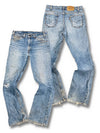 Vintage Levi’s Y2K Flared Jeans „517 Bootcut“ (L) – Vorder- und Rückansicht