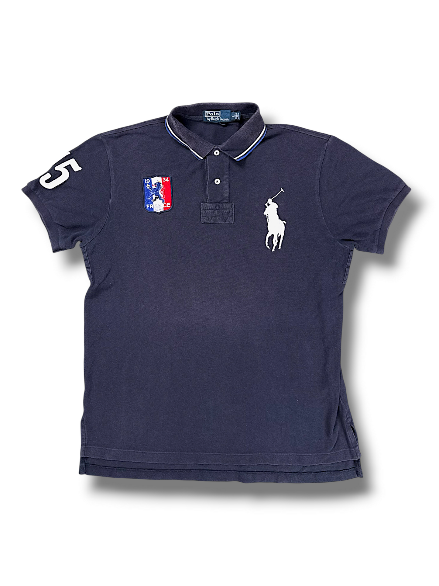 Vintage Ralph Lauren Y2K „France“ Polo (L)
