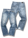 Vintage Armani Y2K Flared Jeans (L) – Vorder- und Rückansicht