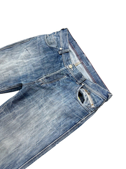 Vintage Armani Y2K Flared Jeans (L) – Detailaufnahme 1