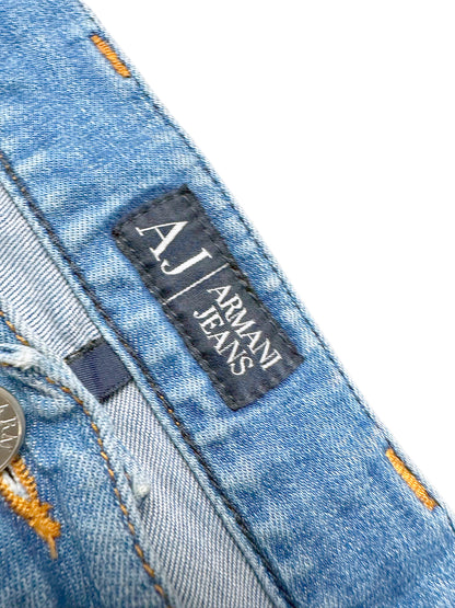 Vintage Armani Straight Leg Jeans (M) – Detailaufnahme 2