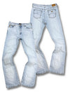 Vintage Armani Y2K Bootcut / Flared Damenjeans (XL) – Vorder- und Rückansicht
