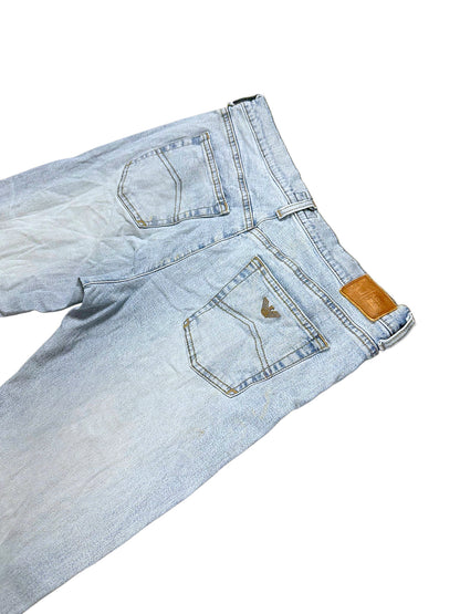 Vintage Armani Y2K Bootcut / Flared Damenjeans (XL) – Detailaufnahme 3