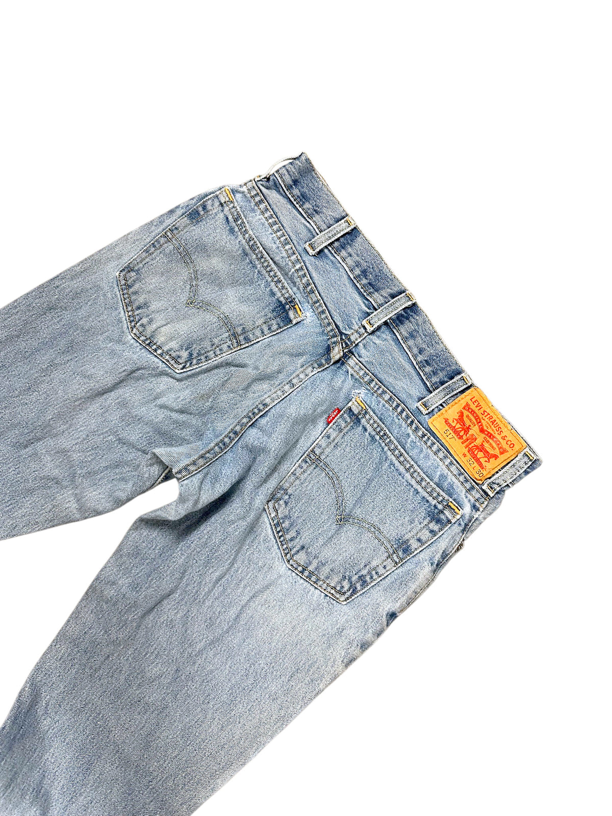 Vintage Levi’s Flared Jeans „517 Bootcut“ (S) – Detailaufnahme 3