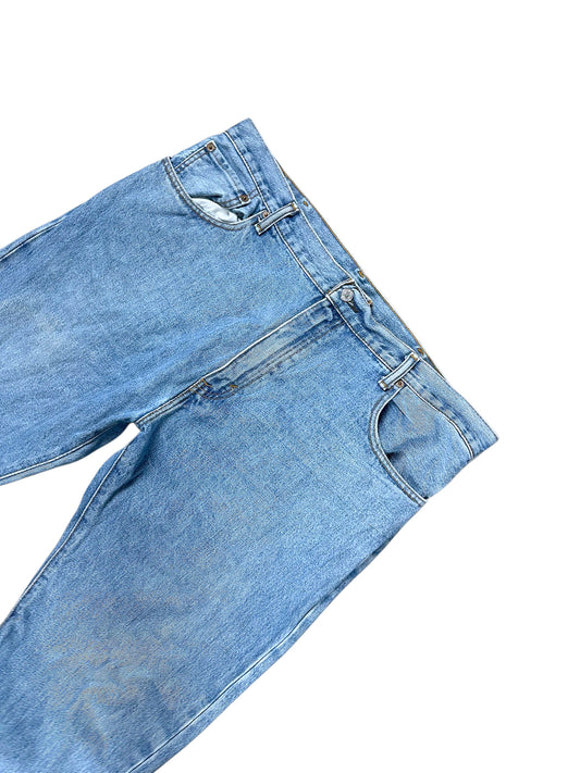 Vintage Levi’s Flared Jeans „517 Bootcut“ (XL) – Detailaufnahme 1