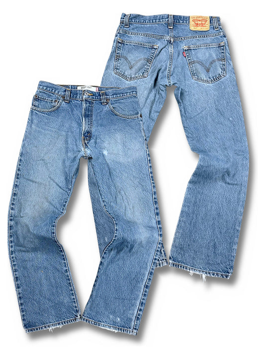Vintage Levi’s Flared Jeans „517 Bootcut“ (S) – Vorder- und Rückansicht