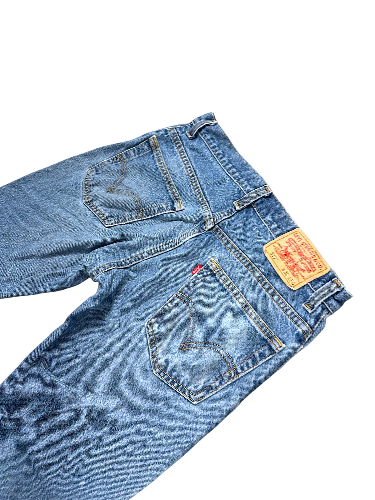 Vintage Levi’s Flared Jeans „517 Bootcut“ (S) – Detailaufnahme 3