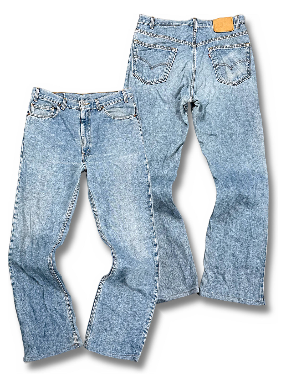 Vintage Levi’s Flared Jeans „517 Bootcut“ (L) – Vorder- und Rückansicht