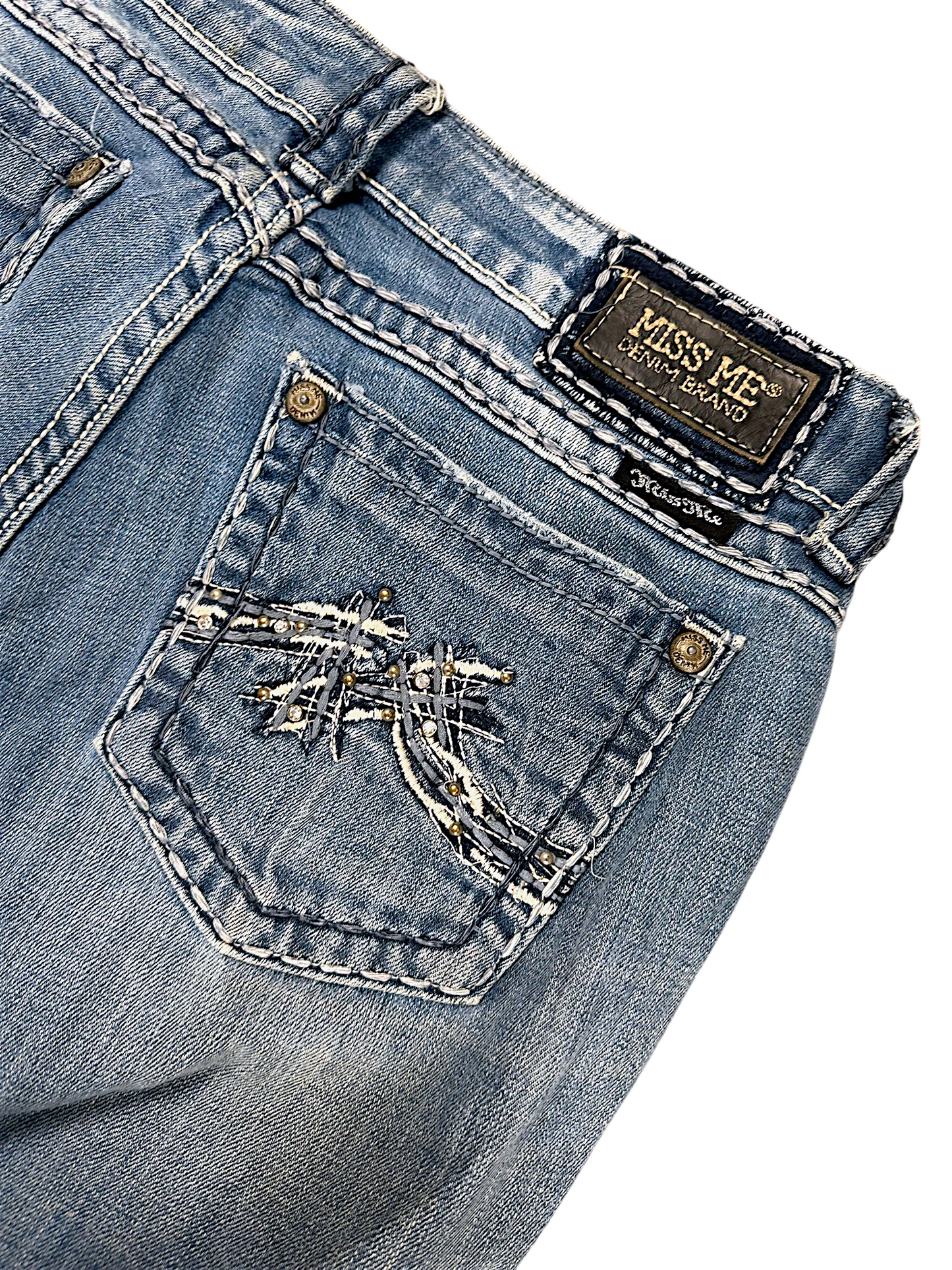 Vintage Miss Me Y2K Bootcut / Flared Damenjeans (XL)
