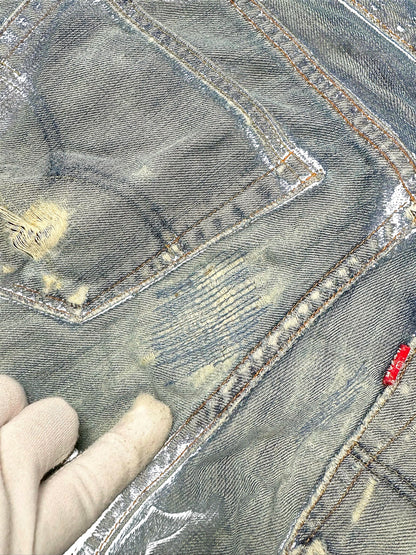 Vintage Levi’s Y2K Flared Jeans „527 Bootcut“ (M) – Detailaufnahme 5