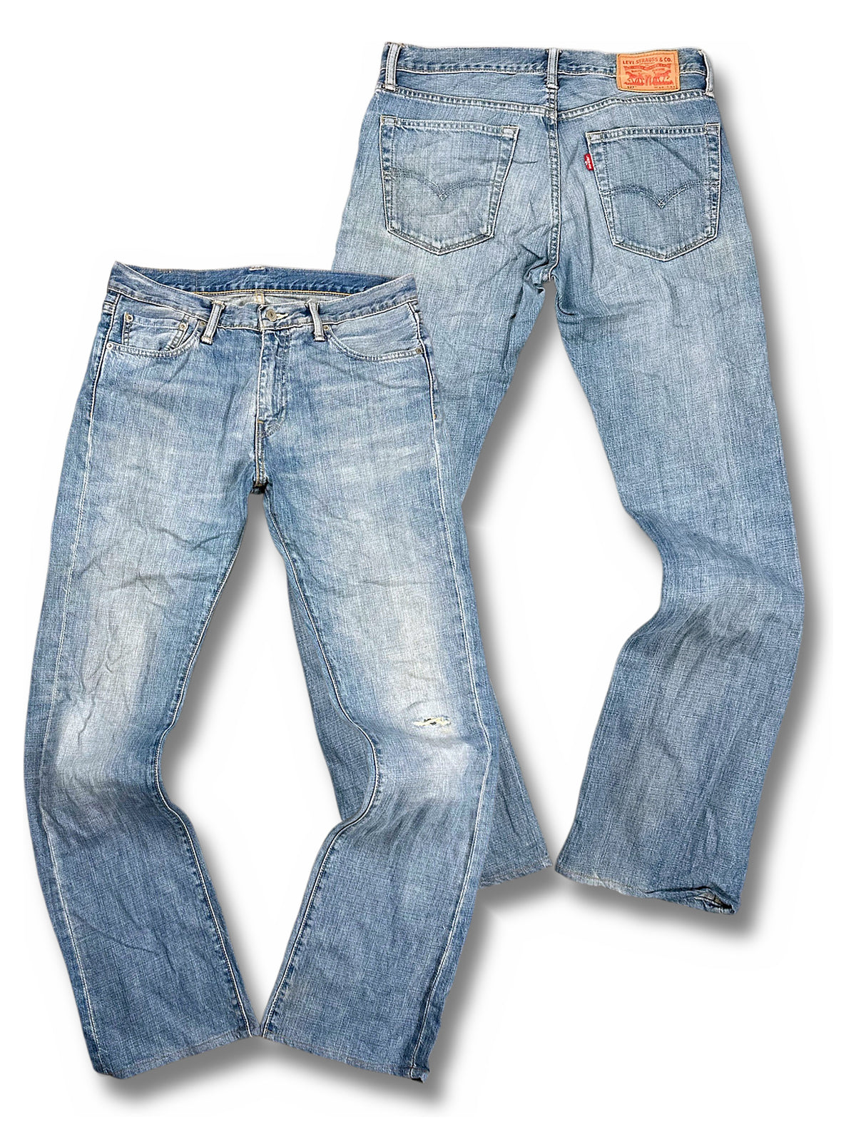 Vintage Levi’s Flared Jeans „527 Bootcut“ (L) – Vorder- und Rückansicht