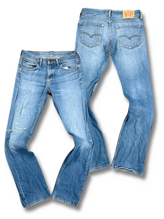 Vintage Levi’s Straight Leg Jeans „527“ (L) – Vorder- und Rückansicht