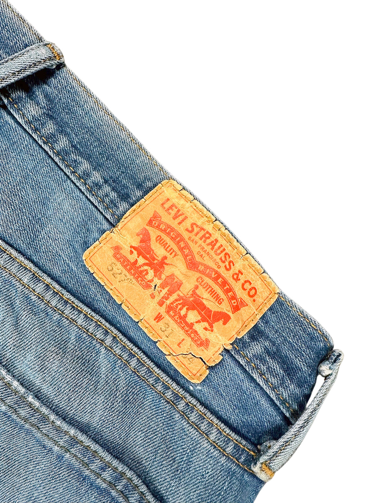 Vintage Levi’s Straight Leg Jeans „527“ (L) – Detailaufnahme 3