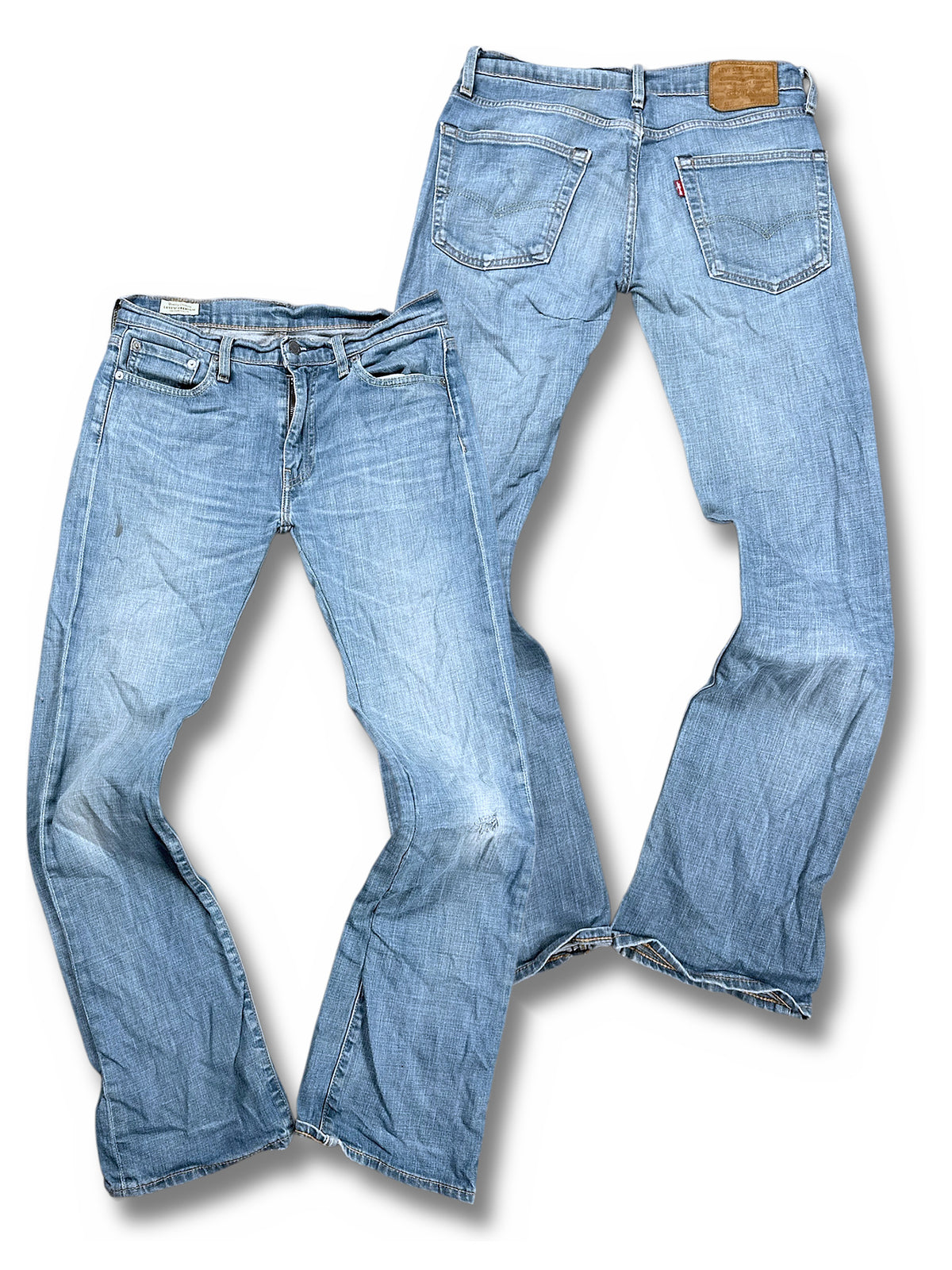 Vintage Levi’s Flared Jeans „527 Bootcut“ (S) – Vorder- und Rückansicht