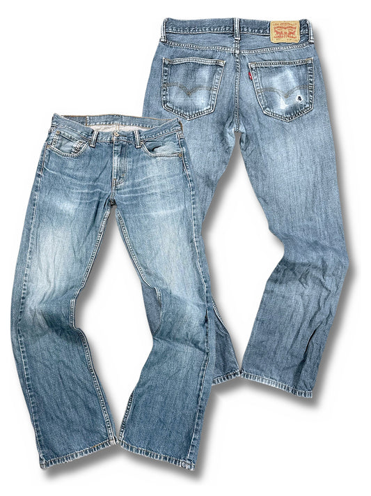Vintage Levi’s Flared Jeans „527 Bootcut“ (S) – Vorder- und Rückansicht