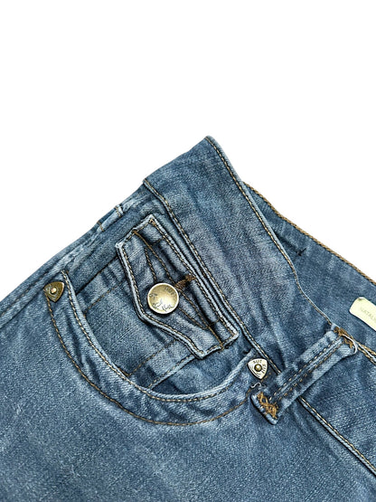 Vintage Embroidery Y2K Bootcut / Flared Damenjeans (XL)