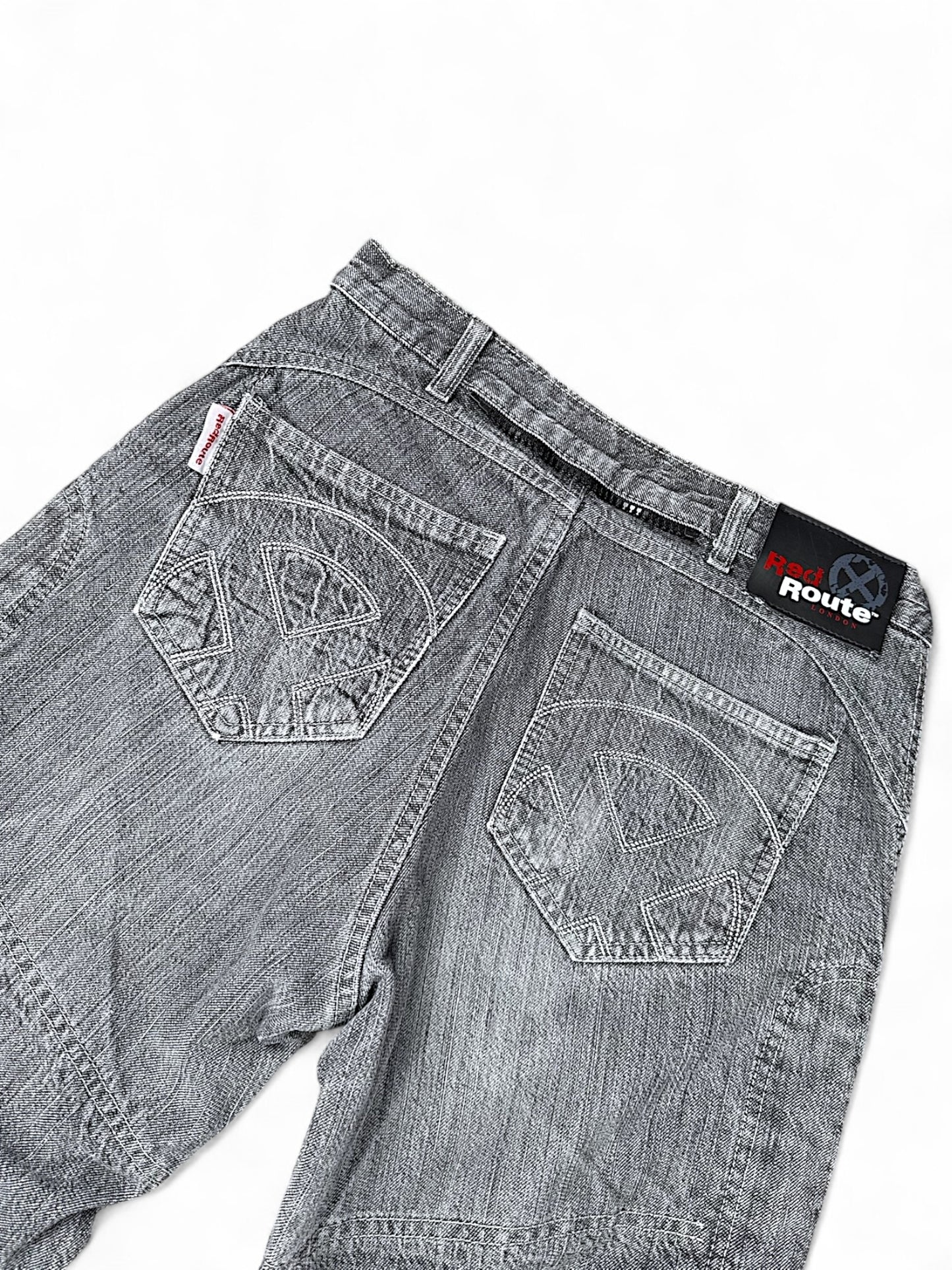 Vintage Red Route y2k Jeans (S)