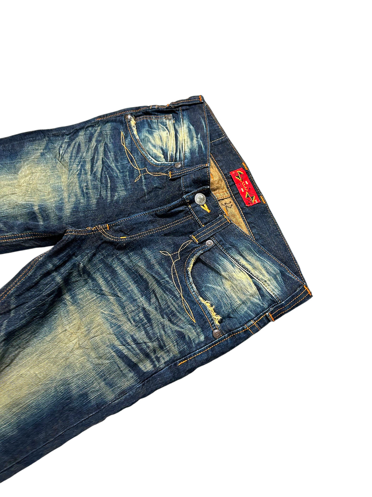 Vintage Edwin Japan Style Flared Jeans (M) – Detailaufnahme 1