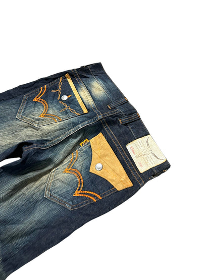 Vintage Edwin Japan Style Flared Jeans (M) – Detailaufnahme 3