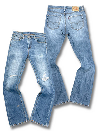 Vintage Levi’s Straight Leg Jeans „527“ (L) – Vorder- und Rückansicht