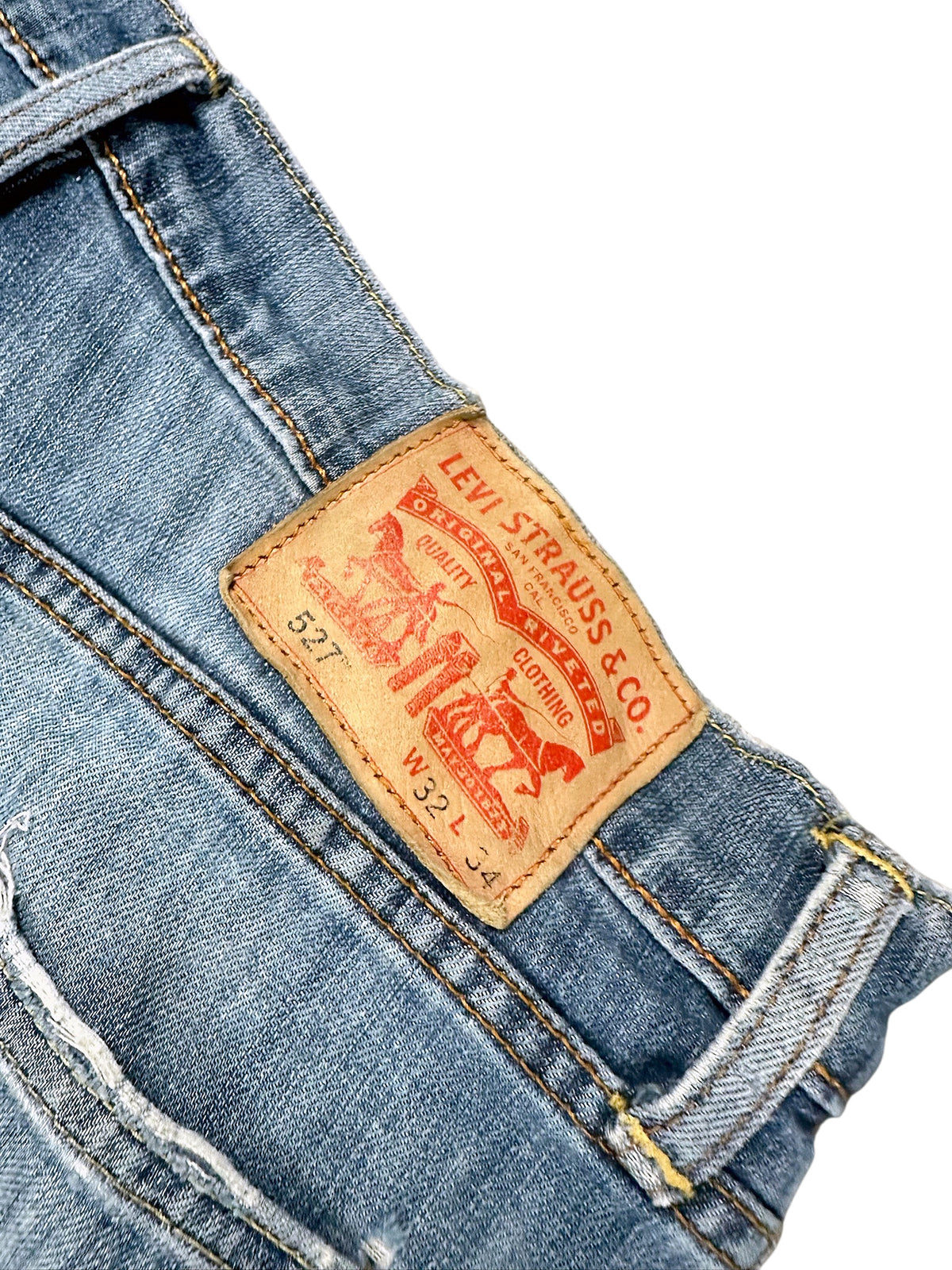 Vintage Levi’s Straight Leg Jeans „527“ (L) – Detailaufnahme 4
