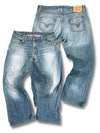 Vintage Levi’s Y2K Flared Jeans „527 Bootcut“ (S) – Vorder- und Rückansicht