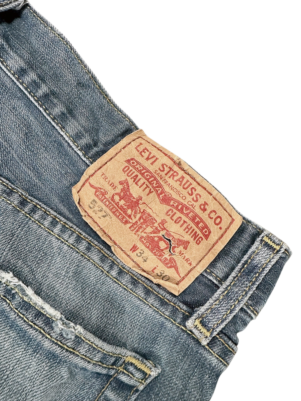 Vintage Levi’s Y2K Flared Jeans „527 Bootcut“ (S) – Detailaufnahme 3