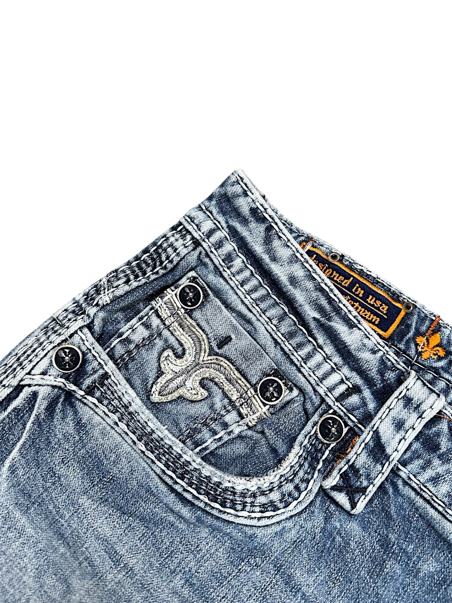 Vintage Rock Revival Y2K Straight Leg Jeans (M)